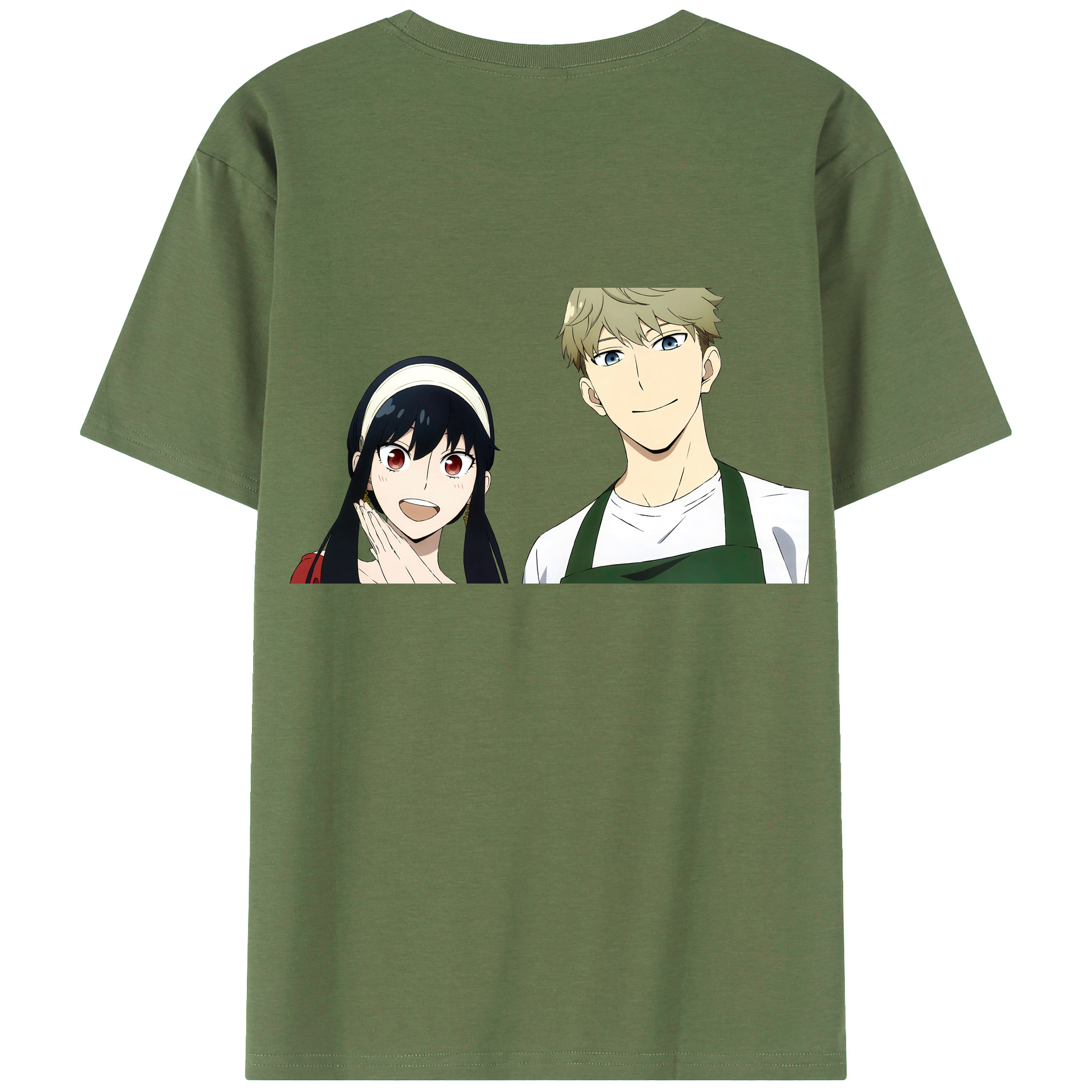 （画像用） SPY×FAMILY间谍家家酒 綿100％ メンズ半袖Tシャツ（バックプリント） 通気性